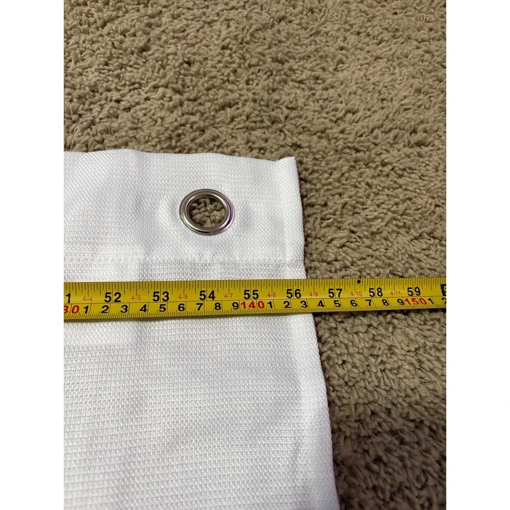 White Window Valance Short‎ Curtain Kitchen Cafe Rod Pocket Eyelet 56x15